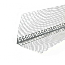 Profil de colt cu plasa 2.5m pvc lat