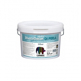 StuccoDecor Di Perla Silber - Masa de spaclu decorativa pentru interior, cu aspect metalic perlat